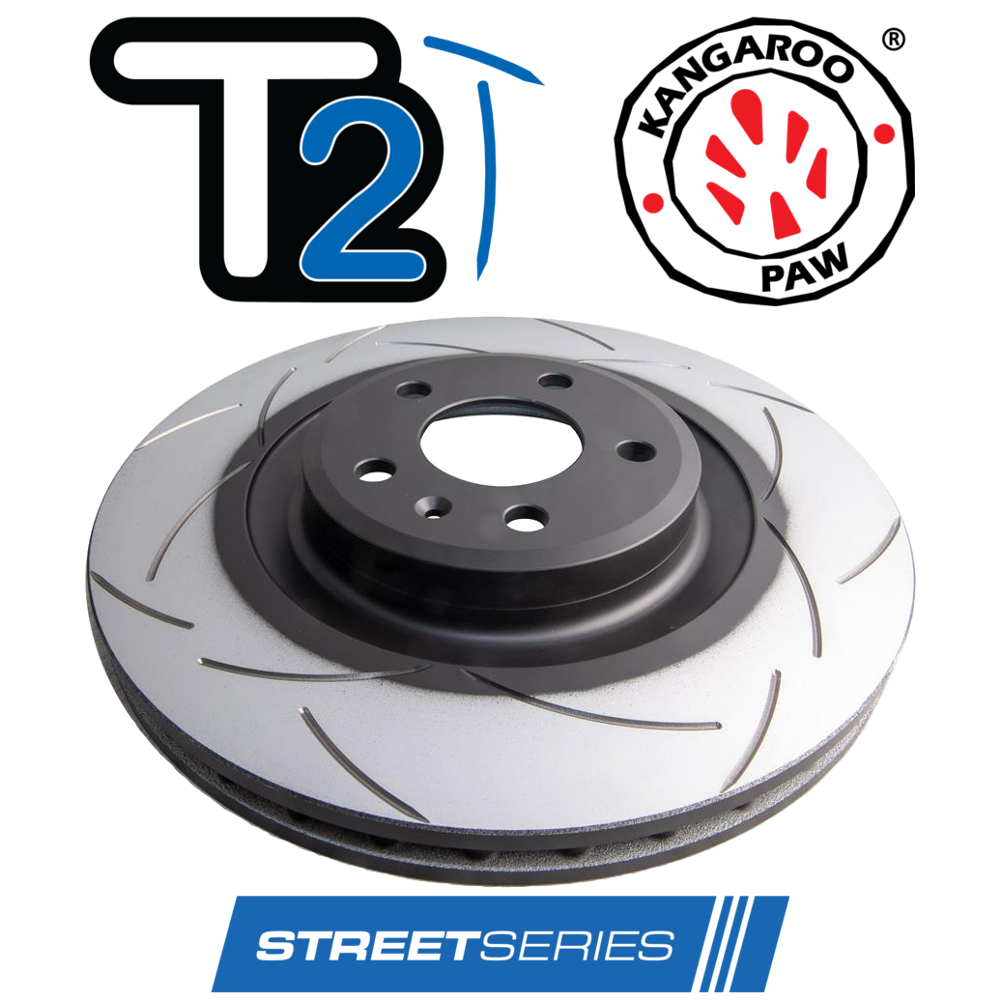 DBA T2 Street Series 345mm Front Discs Pair Porsche Macan 2.0 Turbo