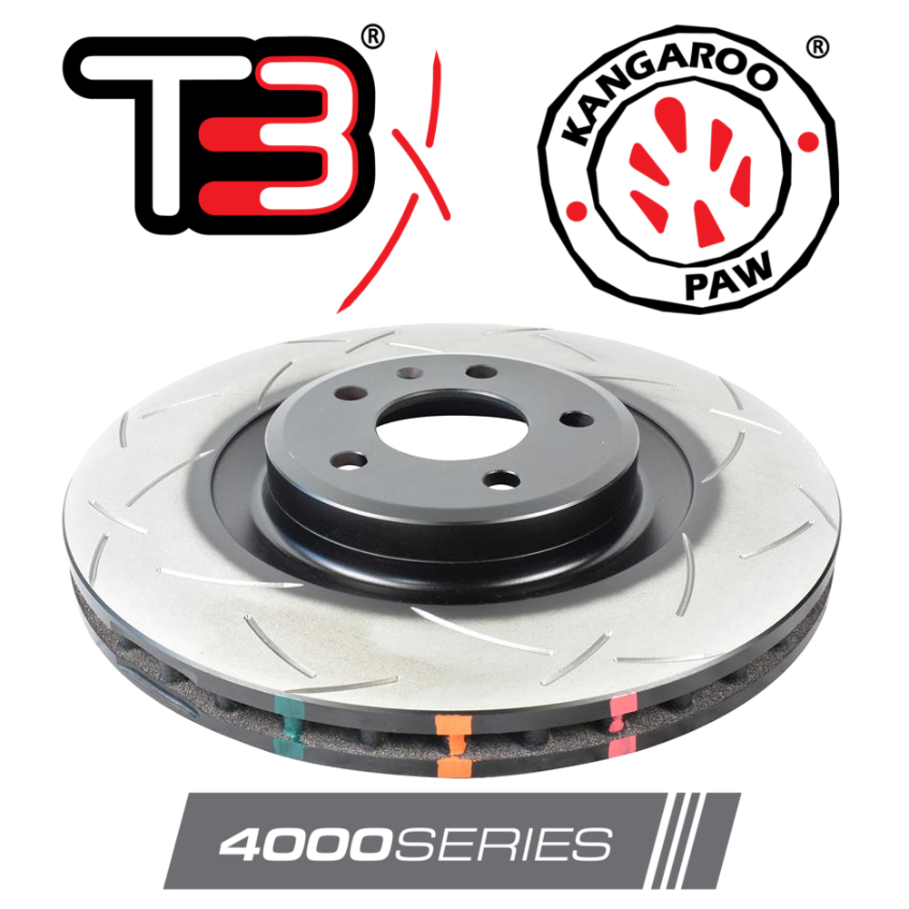 DBA T3 4000 Series 345mm Front Discs Pair Porsche Macan 2.0 Turbo