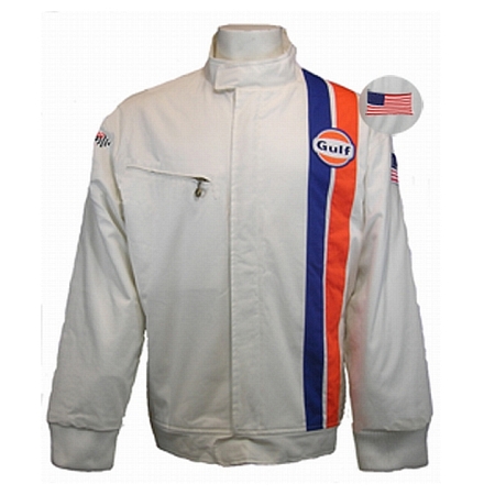 Gulf Racing Classic Le Mans Style Cotton Jacket