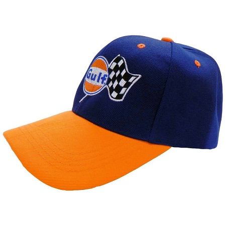 Gulf Racing Team Baseball Cap Blue and Orange