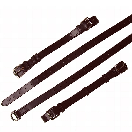 Porsche 911 Interior Luggage Straps Brown English Bridle Leather Polished Brass Hardware