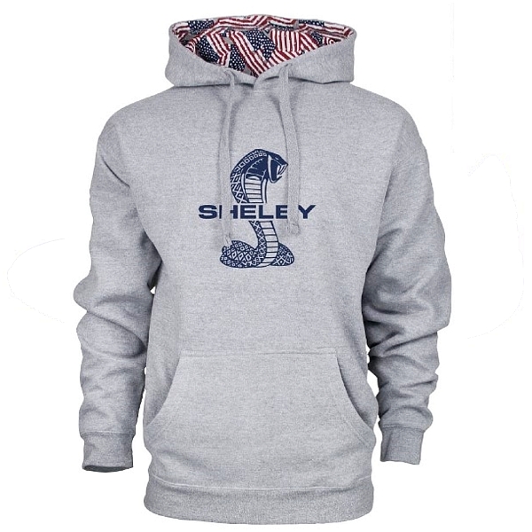 Shelby Tiffany Snake Flag Hoodie Heather Grey