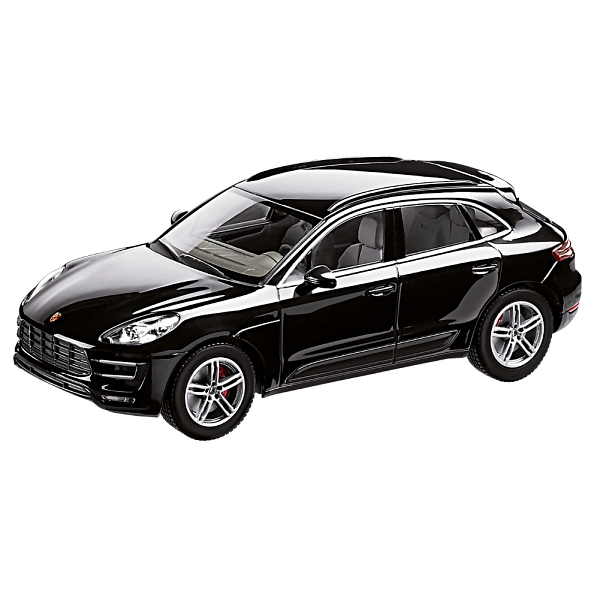 Porsche Macan Turbo Deep Black Metallic 1:43 Diecast Scale Model