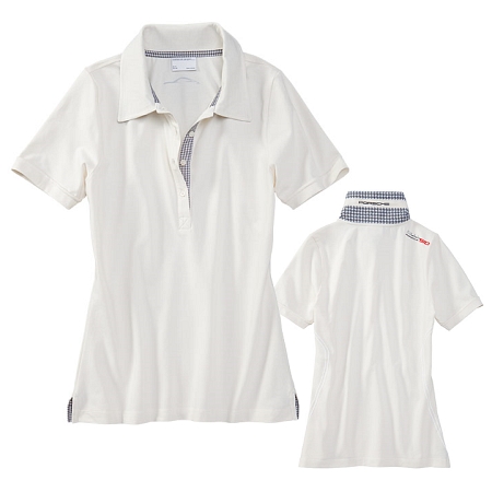 Porsche Ladies Ivory Polo Shirt with 50 Years of 911 Logo