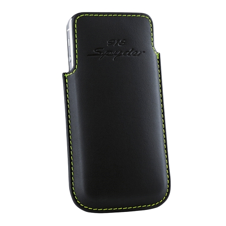 Porsche Original Car Interior Leather iPhone 5 Case 918 Spyder in Black